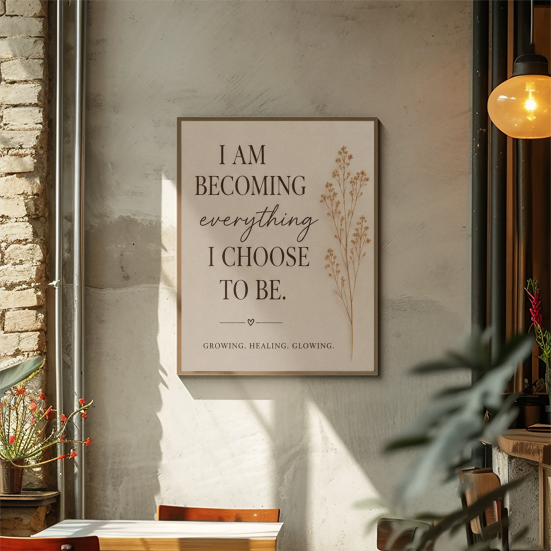 "I am Becoming" Printable wall art