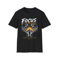 Wolf Face Silhouette T-Shirt | Lone Walker, Yellow Accent