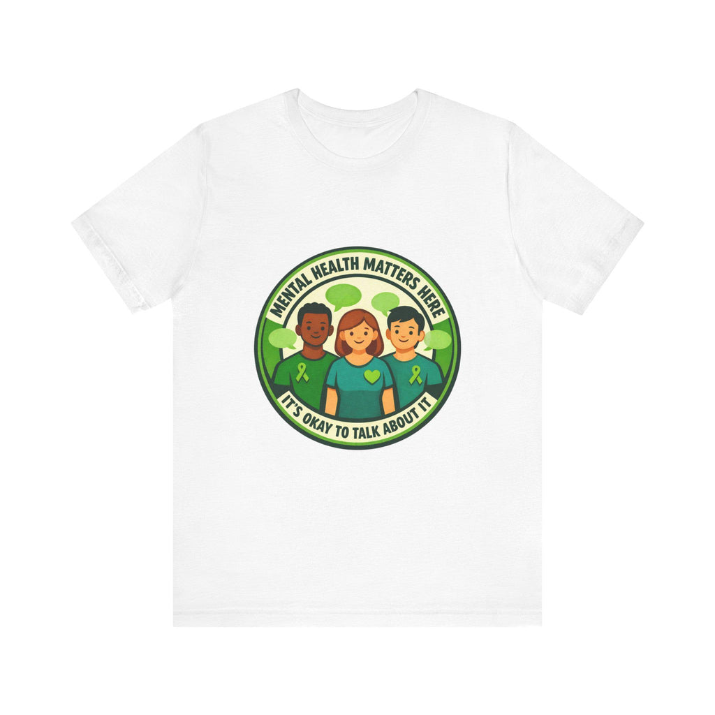 Mental Health Matters tee | Wear Green awareness shirt, be kind ribbon