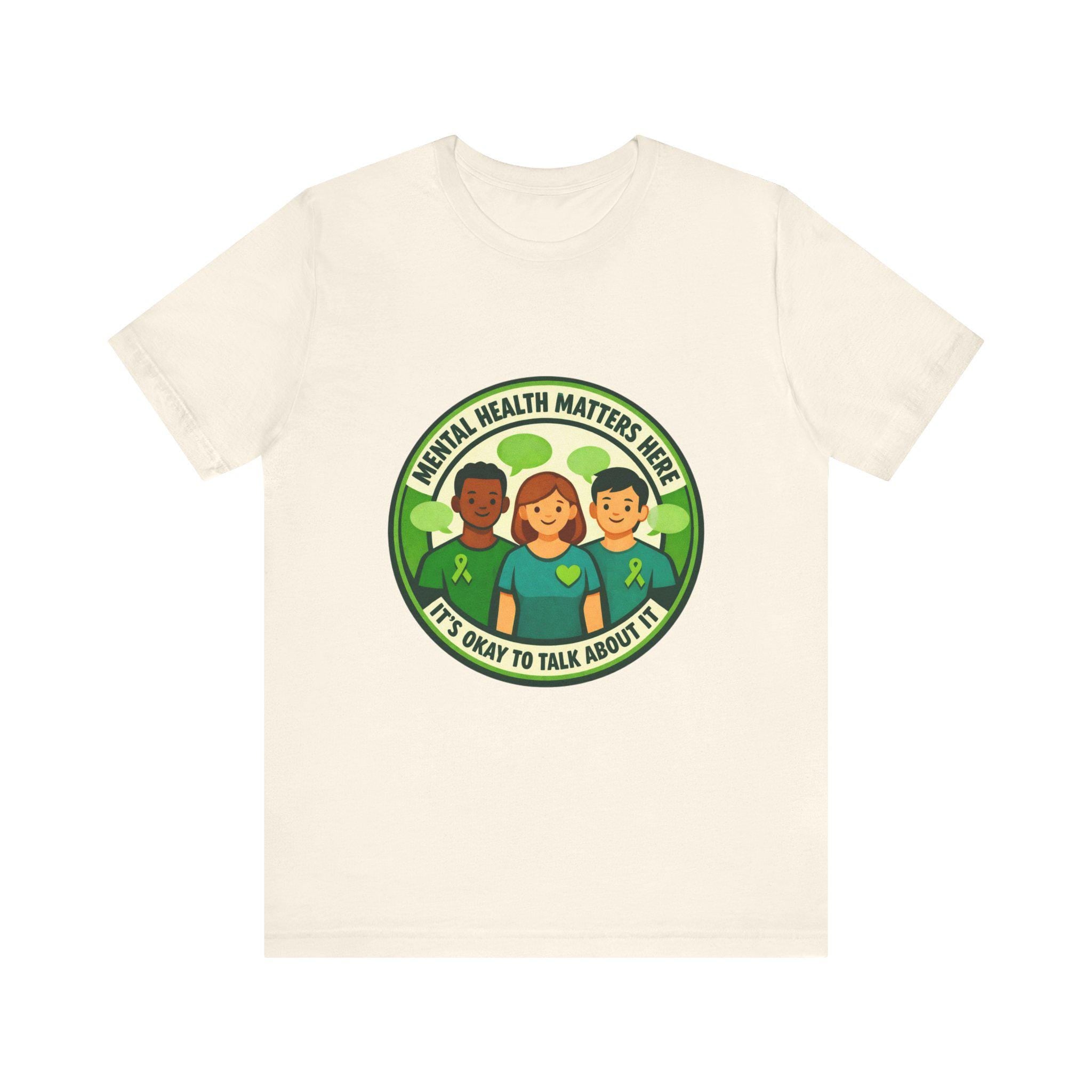 Mental Health Matters tee | Wear Green awareness shirt, be kind ribbon