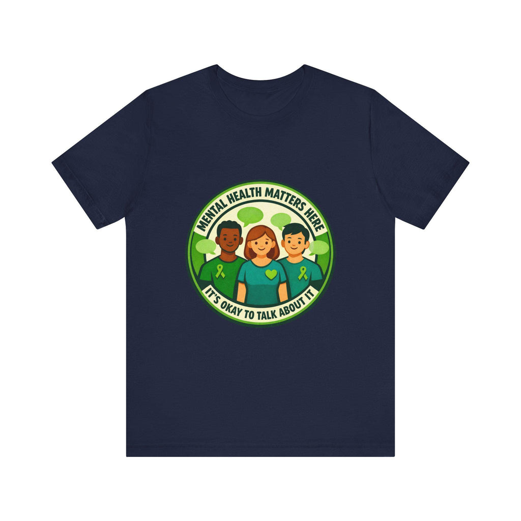Mental Health Matters tee | Wear Green awareness shirt, be kind ribbon