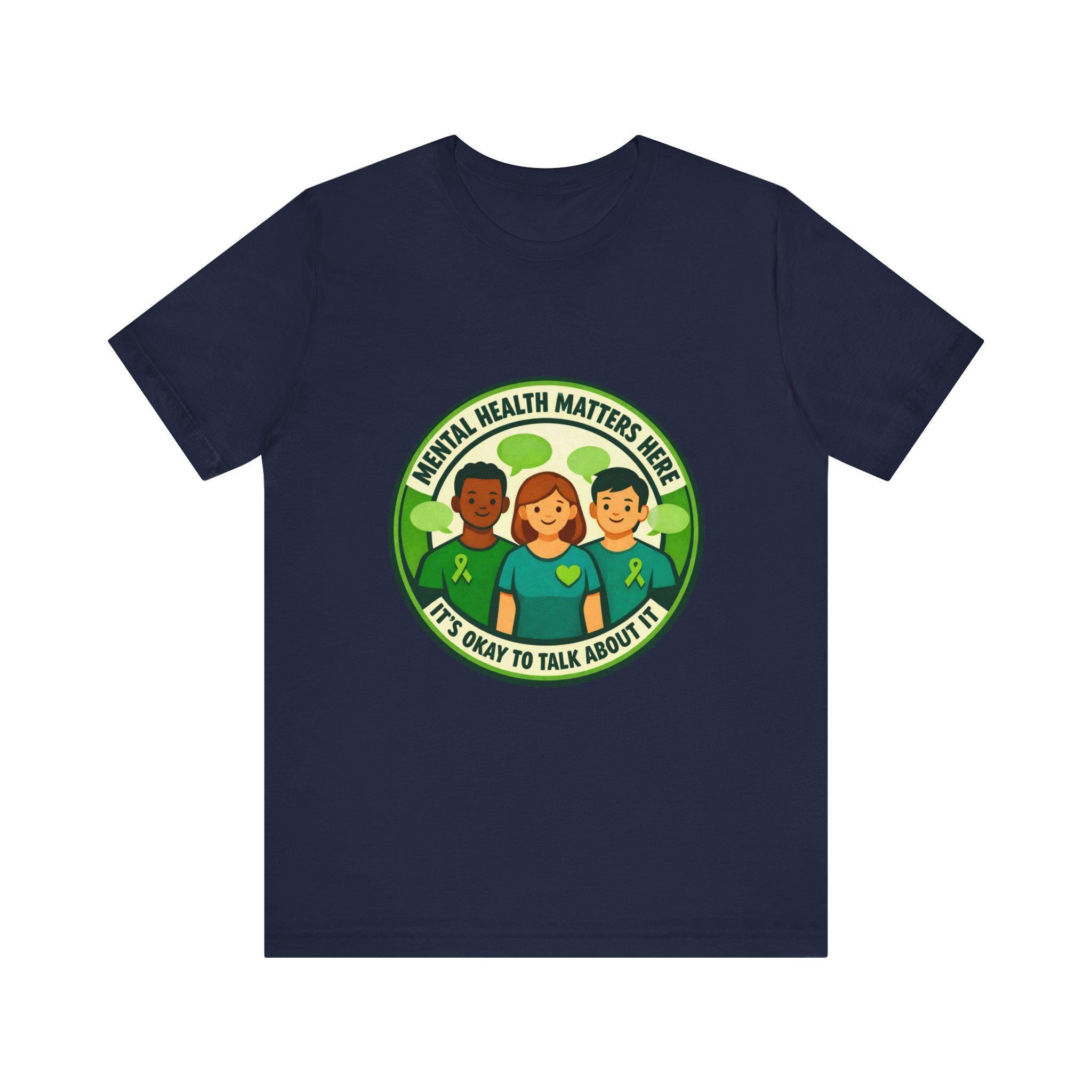 Mental Health Matters tee | Wear Green awareness shirt, be kind ribbon