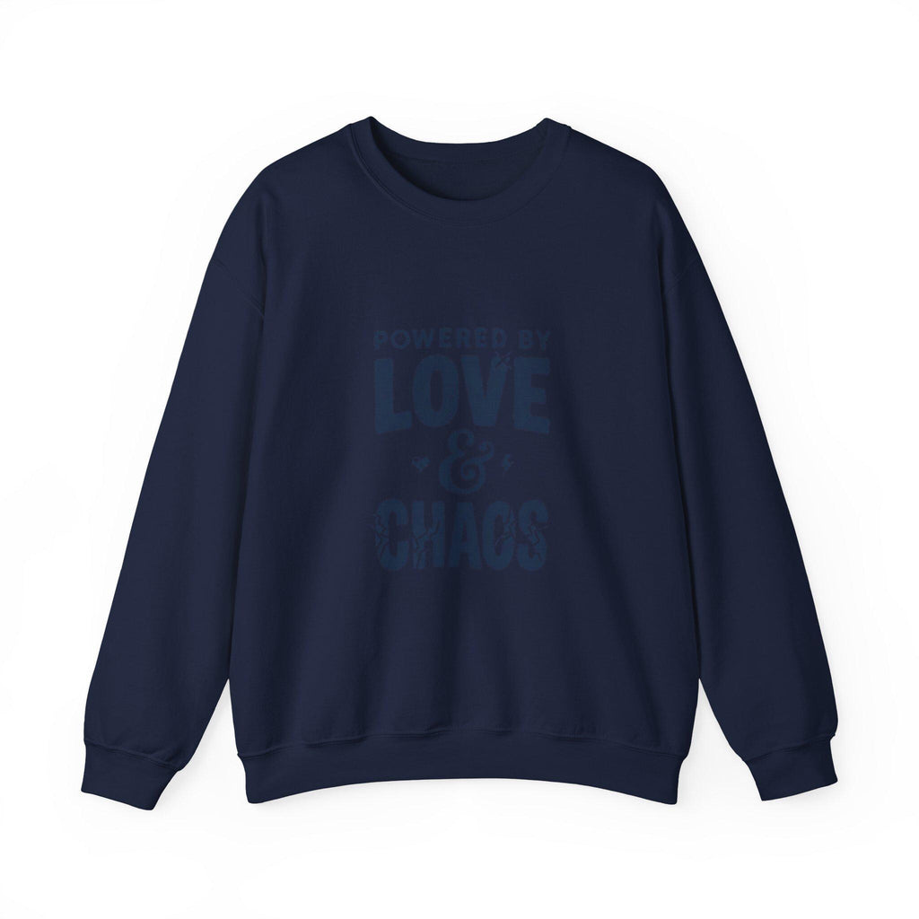 Powered by Love & Chaos Sweatshirt | Mother's Day Mom Shirt, Funny Mom Quote