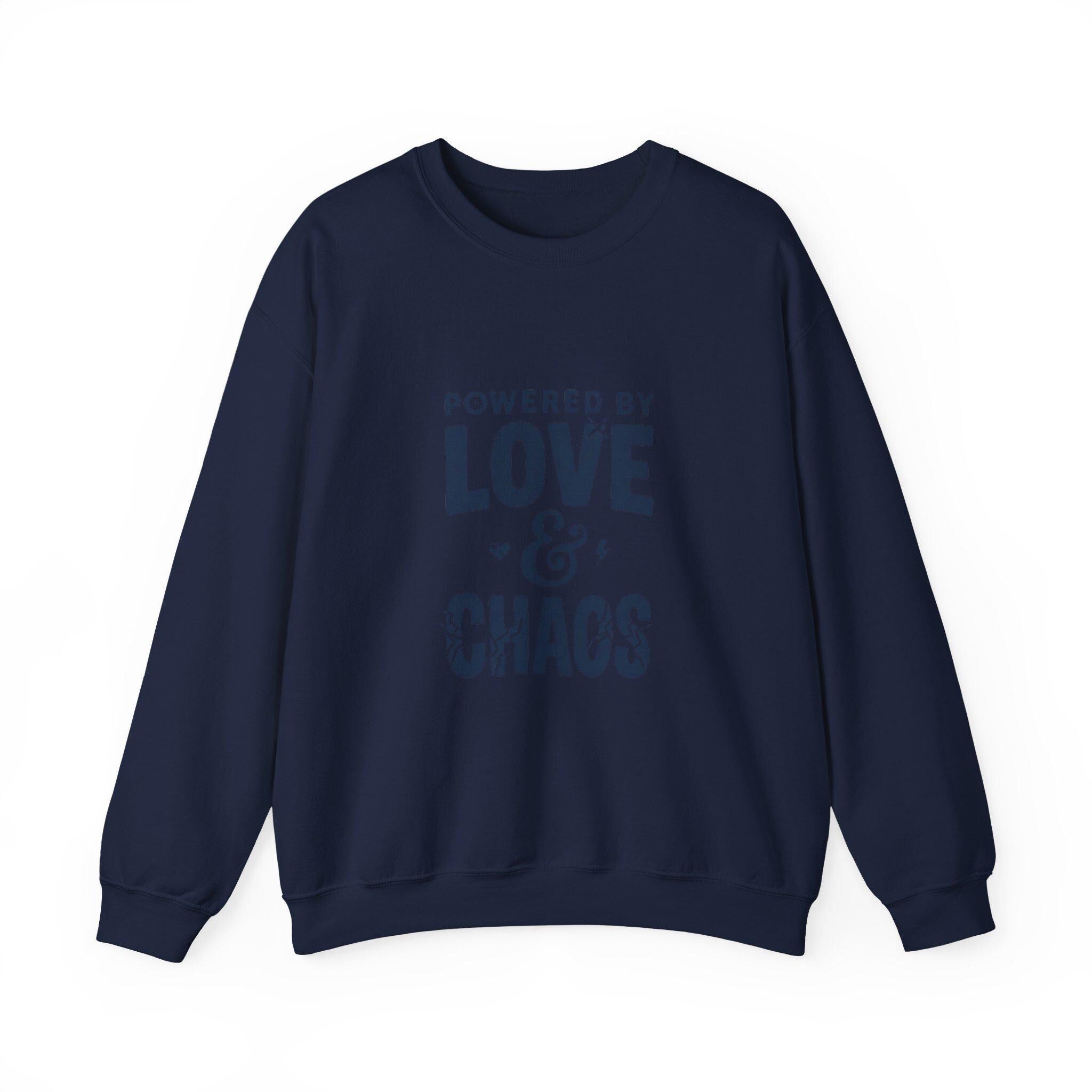 Powered by Love & Chaos Sweatshirt | Mother's Day Mom Shirt, Funny Mom Quote