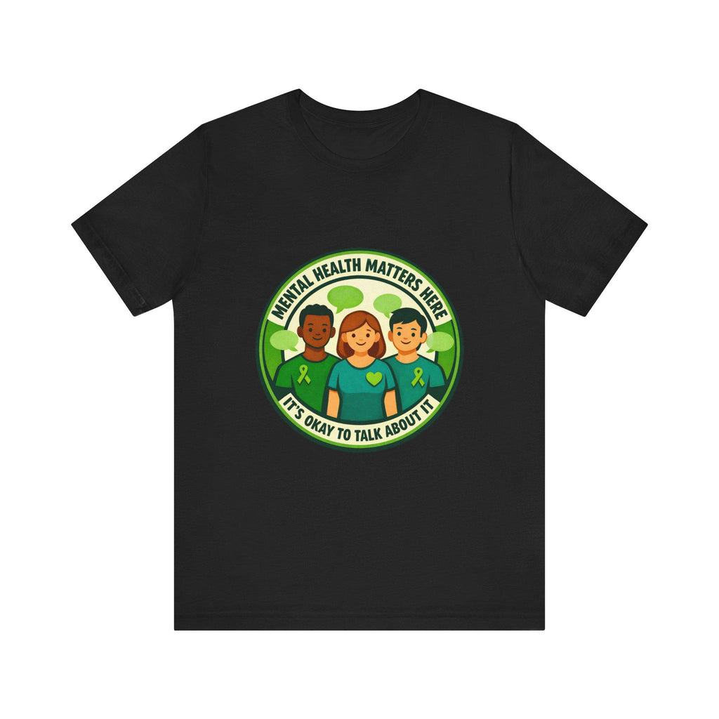 Mental Health Matters tee | Wear Green awareness shirt, be kind ribbon