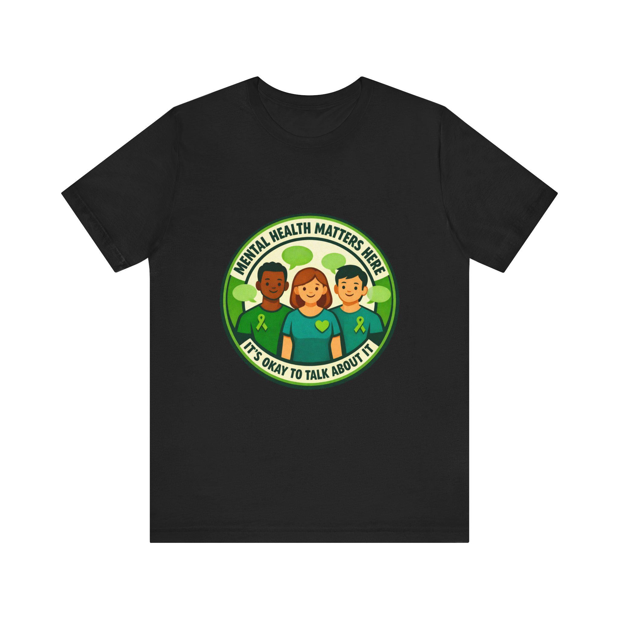 Mental Health Matters tee | Wear Green awareness shirt, be kind ribbon