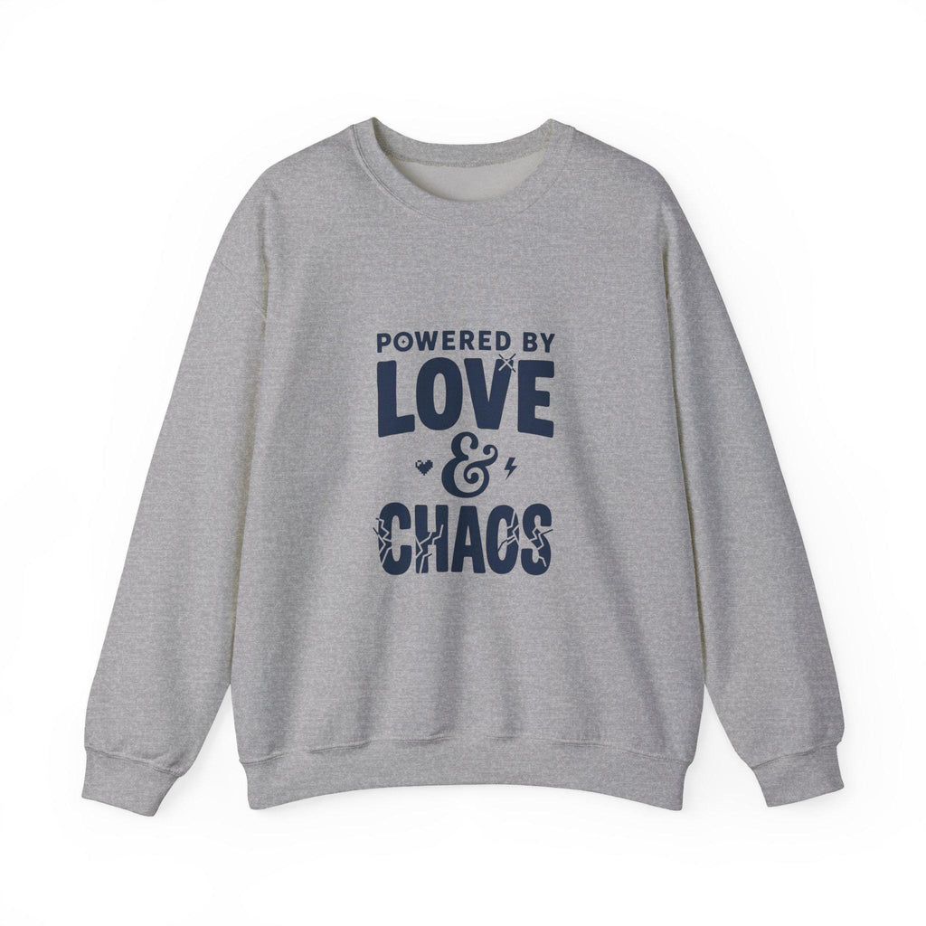 Powered by Love & Chaos Sweatshirt | Mother's Day Mom Shirt, Funny Mom Quote